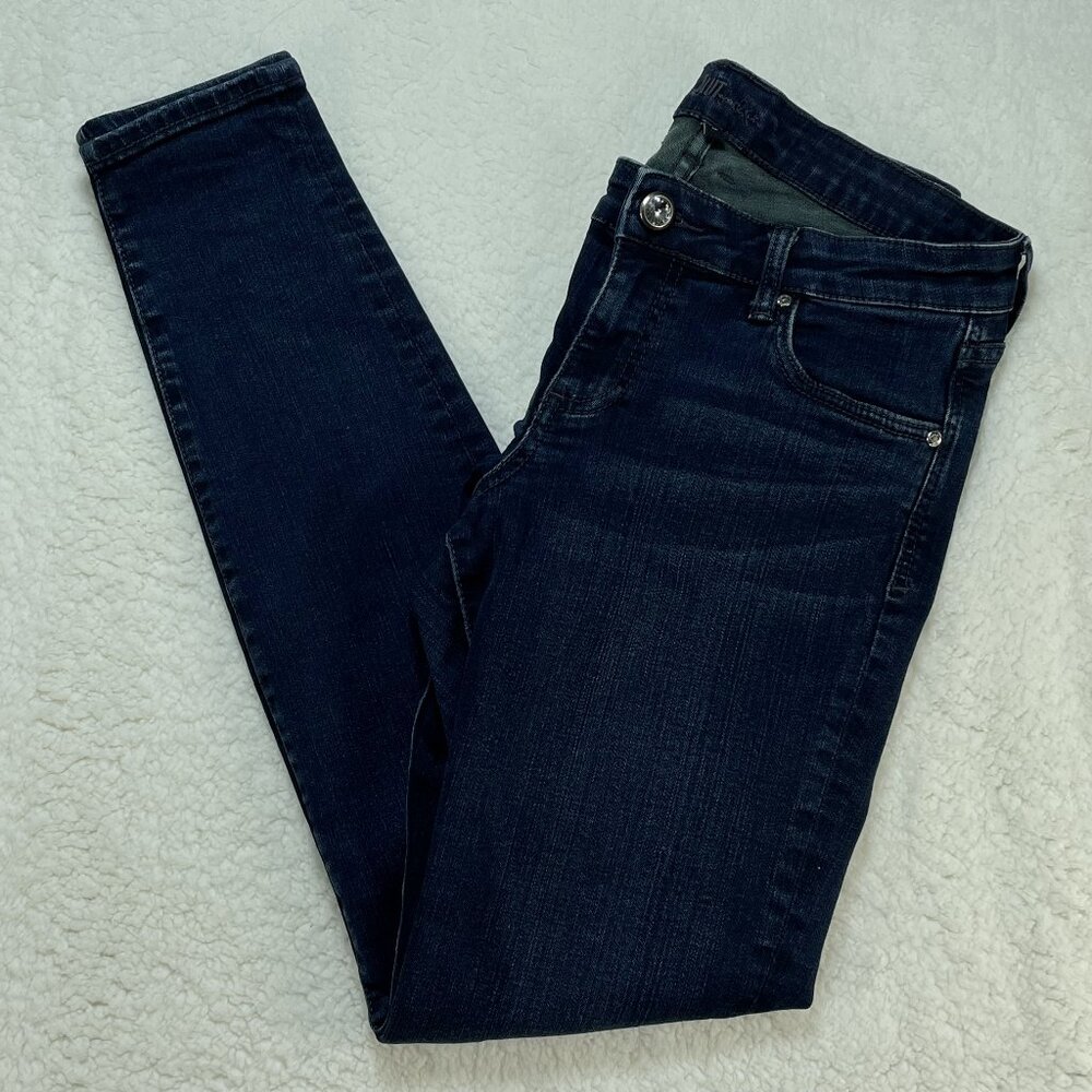 Kut from the Kloth Jeans Womens Sz 6 Blue Mia Toothpick Low Rise Ankle 30x31